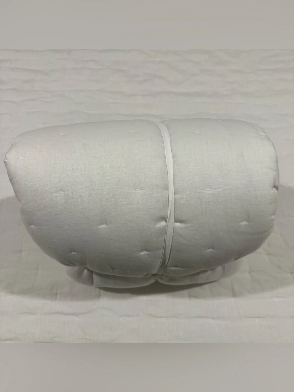 New Quince European Linen Dream Quilt Twin $144 White